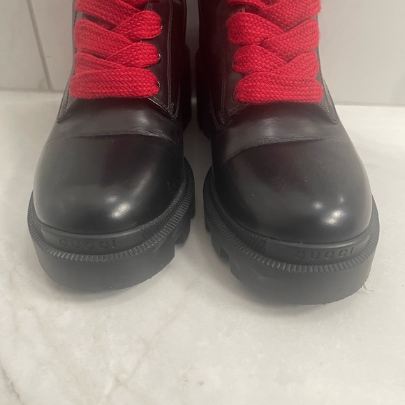 Gucci Combat Boots Sz 37 1/2 - Picture 6 of 8